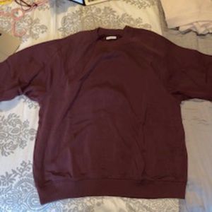 Burgundy Crew Neck Sweater